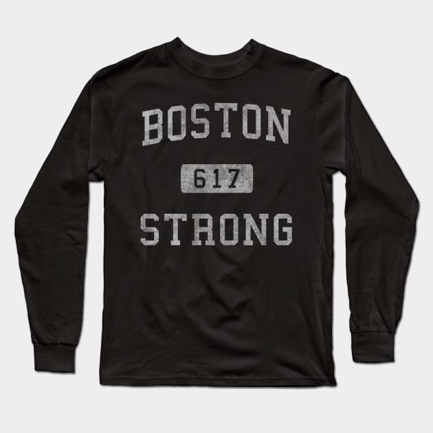 Boston Strong  Vintage Long Sleeve T-Shirt by Flippin' Sweet Gear